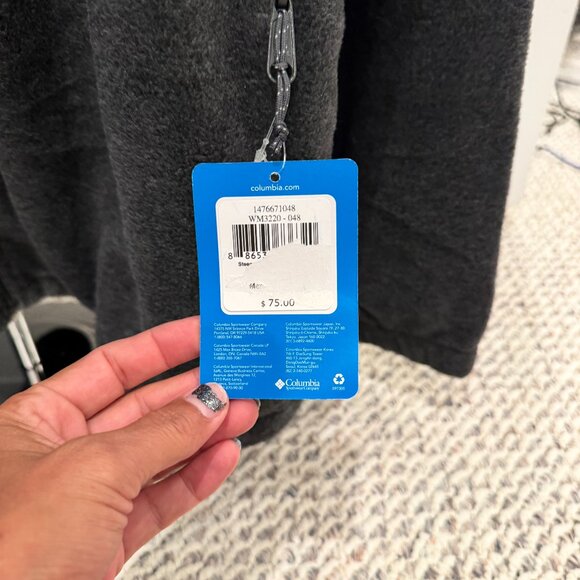 Columbia Men's NWT XXL Steens Mountain Full Zip Fleece Jacket Pockets Gray $75 - Picture 7 of 8